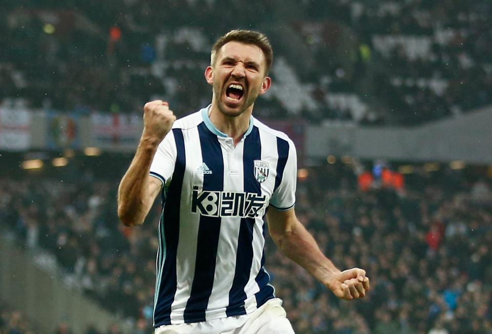  Gareth McAuley equalised late on in West Brom's last game, against West Ham