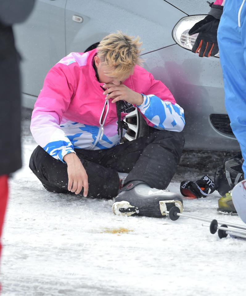  His sickness meant he had to miss the final night on the lash out in the Alps