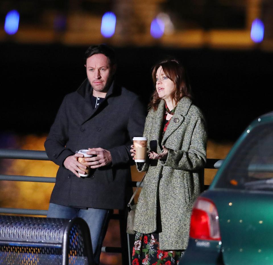  Coronation Street's Toyah Battersby and Toby Chapman are seen having a heart-to-heart by the canal