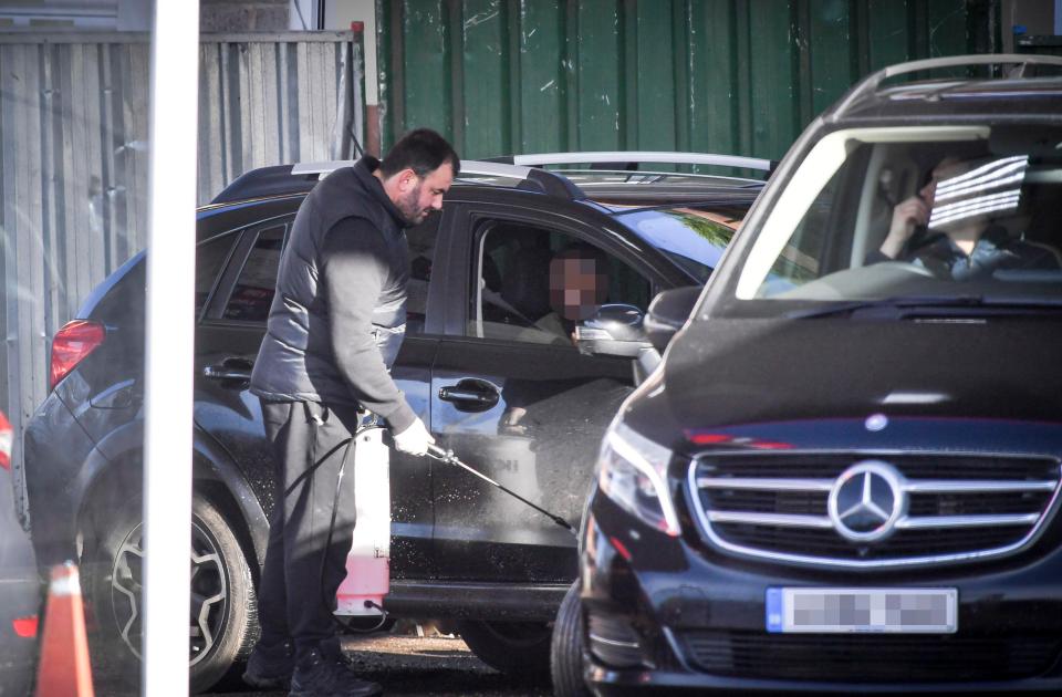  The killer welcomes another customer to his thriving car wash business