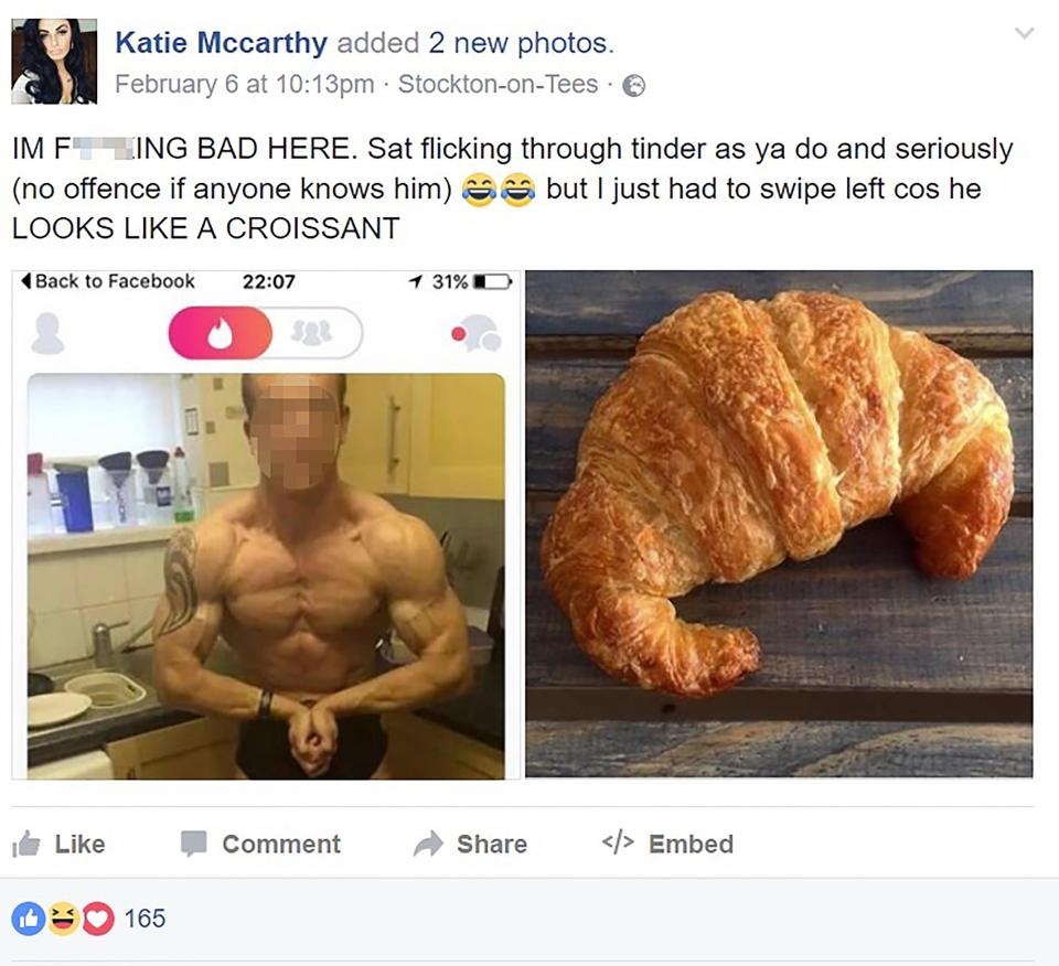  It's easy to see the pastry comparison that mum-of-four Katie Mccarthy made