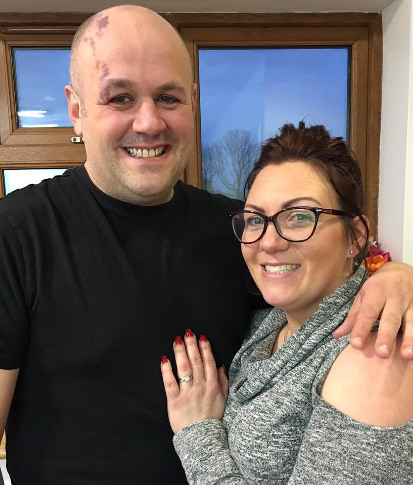  Jo shows off her new engagement ring. The couple had previously decided that they would probably not marry