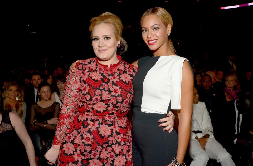  Previous to Adele's Grammys outburst last night, she'd already declared herself a super fan