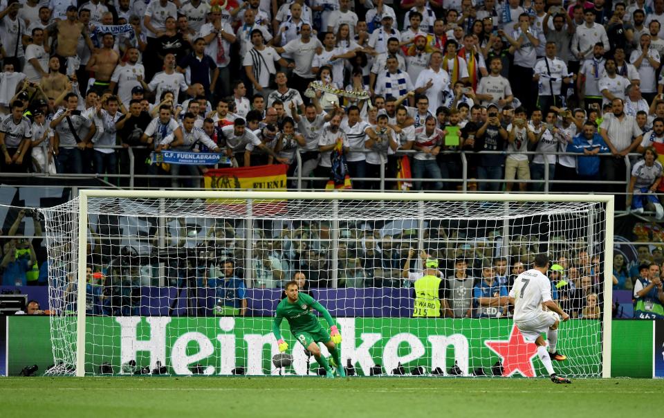  Cristiano Ronaldo's penalty condemned Atletico to second final defeat in two years