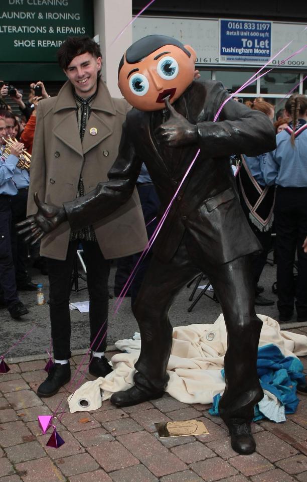 Harry pictured in October 2013 at the unveiling of a statue in honour of his late father Chris Sievey