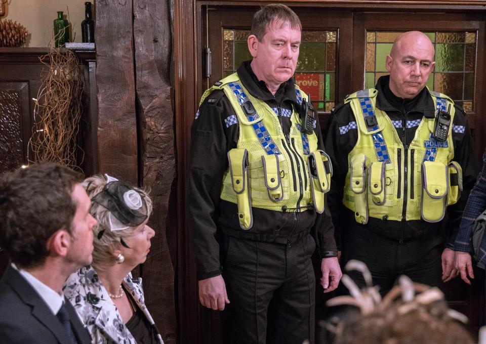  The police arrive but will Aaron be able to get married before he's carted off?