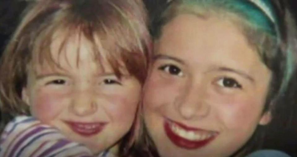  Jazmin with her sister April before her life was cut short by sex predator Bridger