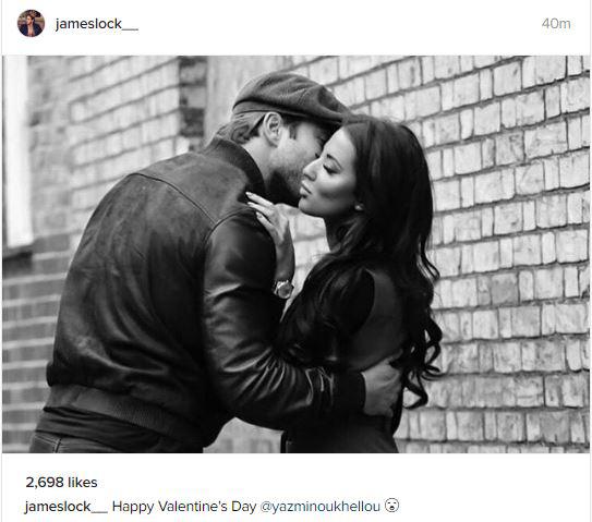  James Lock shared a kiss with his other half