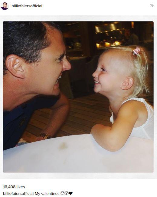  Billie Faiers paid tribute to her man and daughter