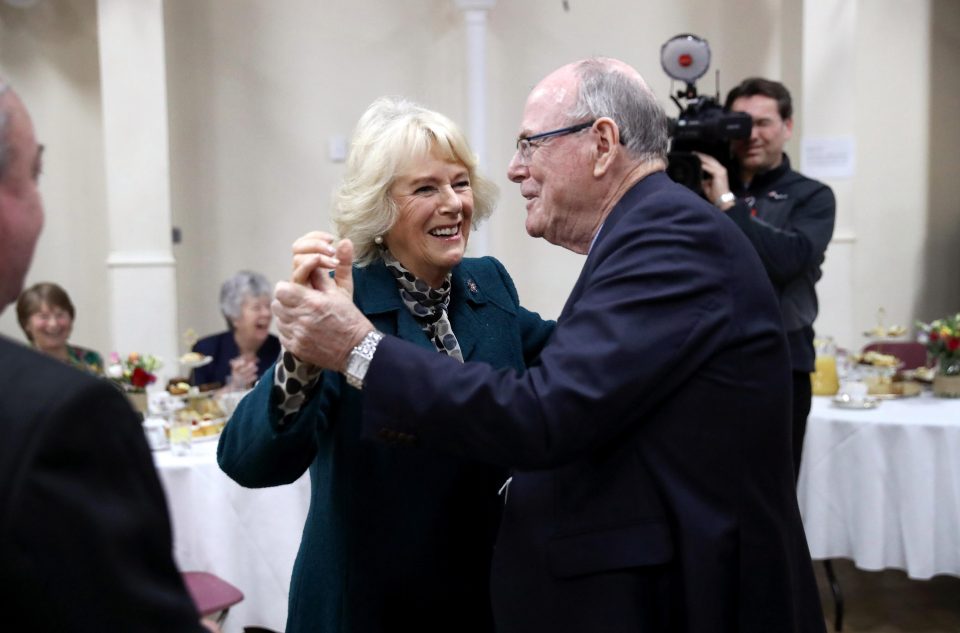  The pair had a quick spin on the dancefloor after Arthur charmed the duchess onto her feet