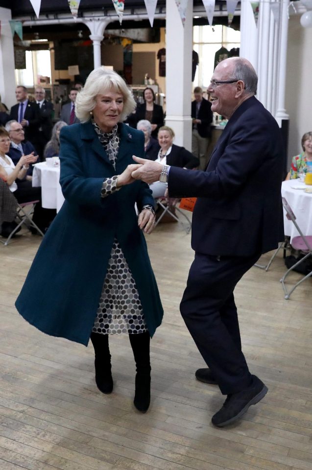  Camilla proved to be a willing partner and seemed to enjoy the impromptu danc