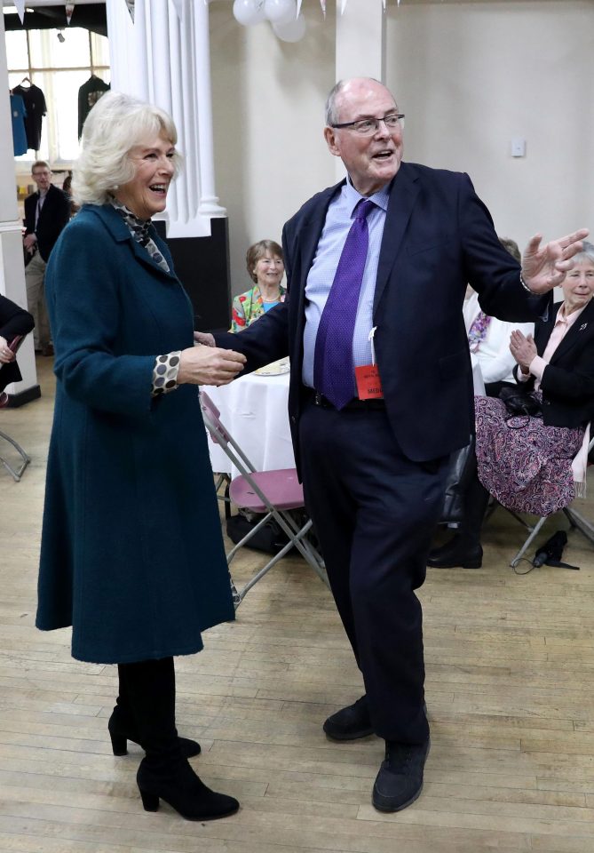  Arthur and Camilla proved worthy of the dancefloor as they bopped along to Shake, Rattle and Roll