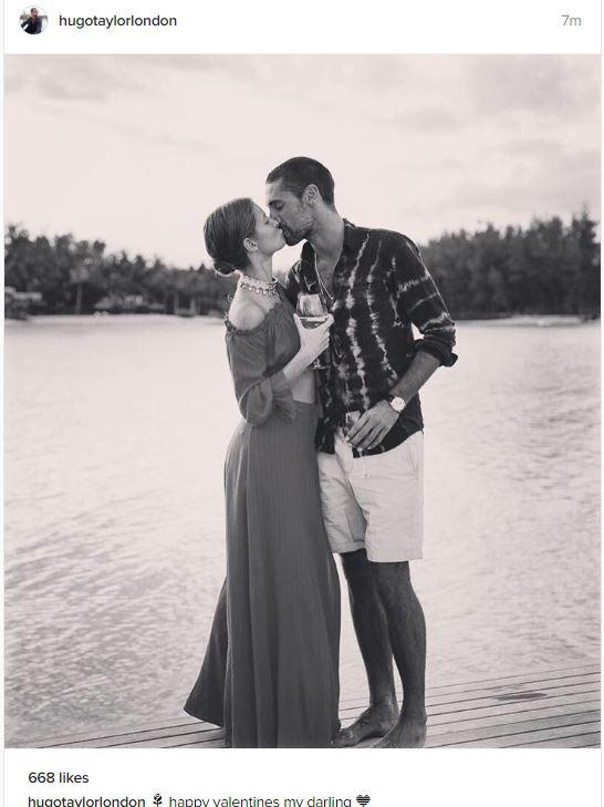  Hugo Taylor shared a kiss with Millie Mackintosh on the big day