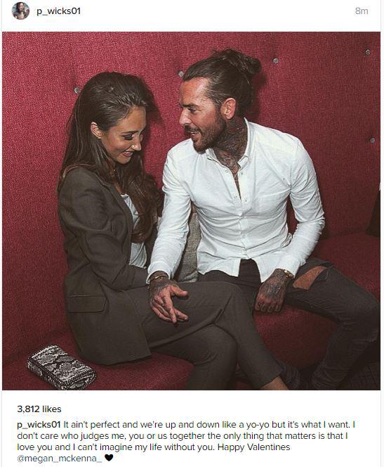  Megan McKenna and Pete Wicks shared the love