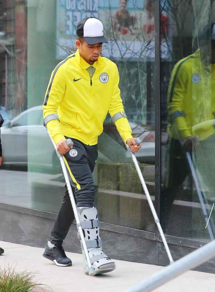 Gabriel Jesus is now expected to miss out on two to three months of action