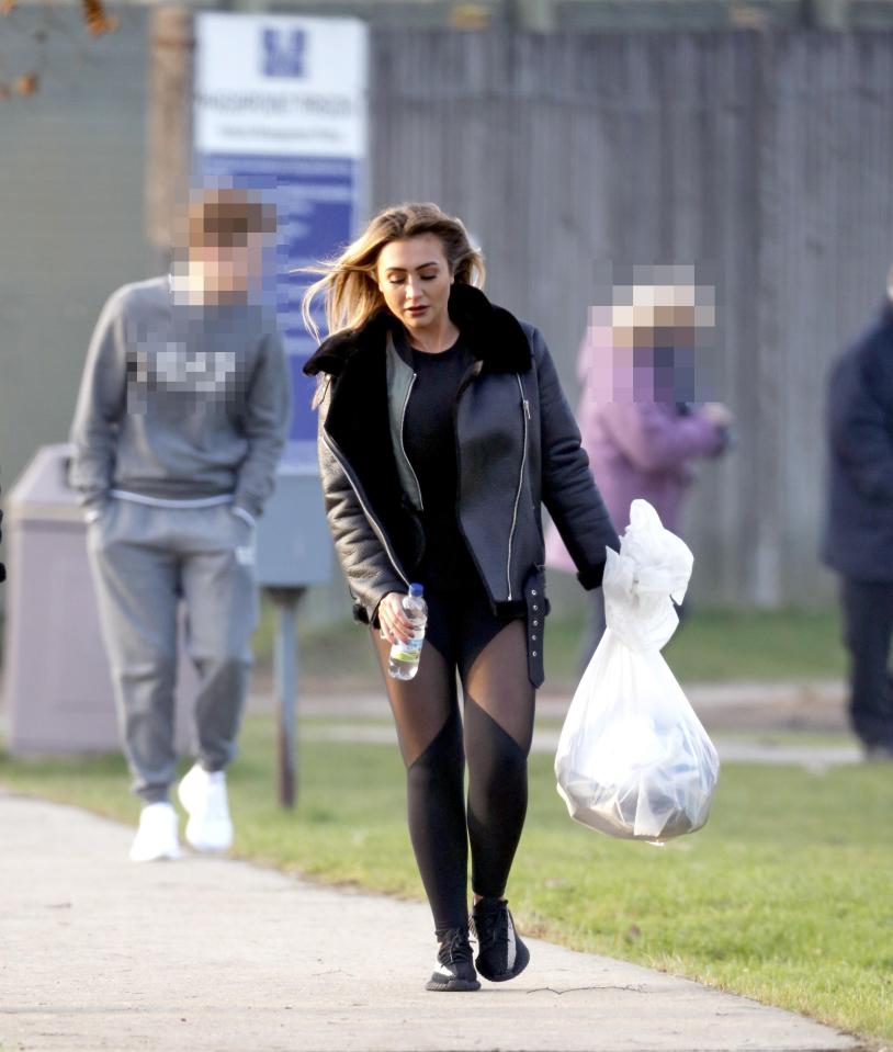  Lauren Goodger spent Valentine's Day in HMP Highpoint South with her jailbird boyfriend Joey Morrison