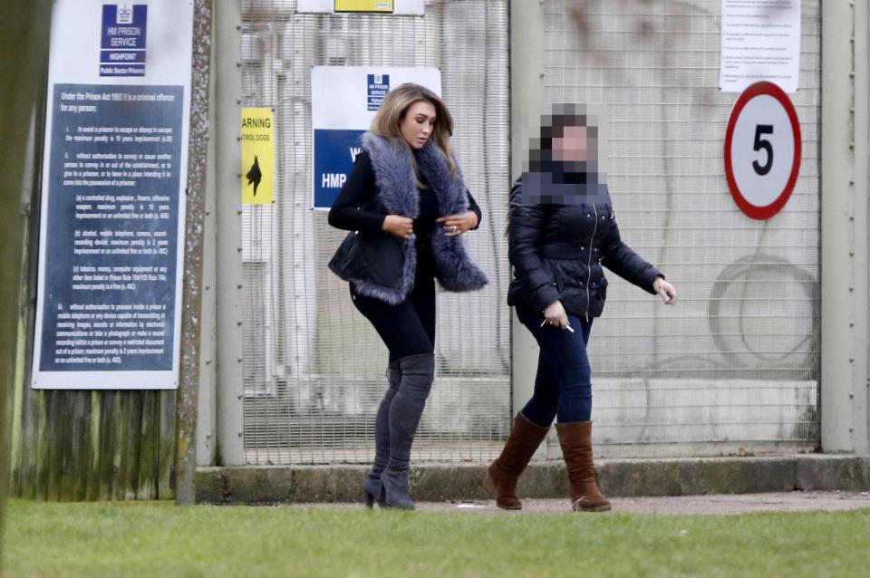  Lauren also visited HMP Highpoint South on Monday