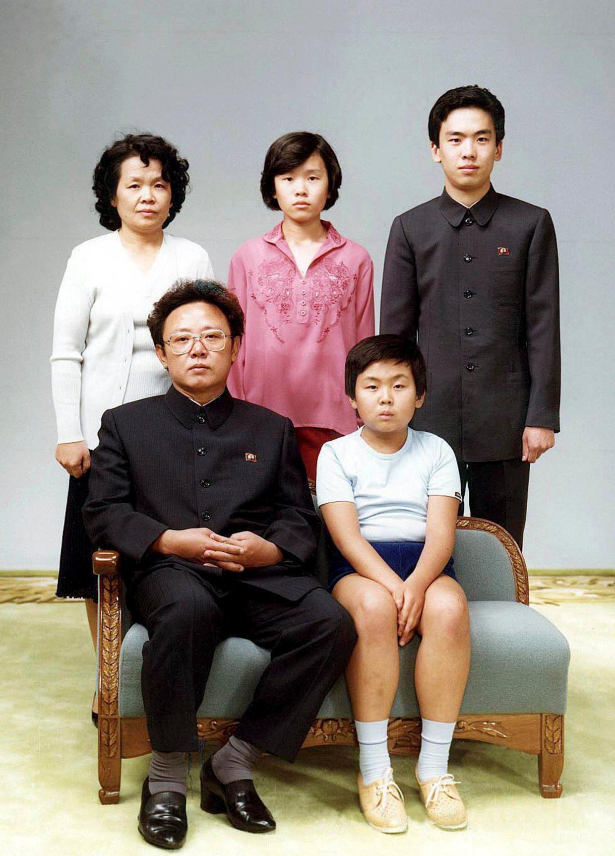 Kim Jong-il was Supreme Leader of North Korea until his death in 2011 - Kim Jong-nam is seated next to him