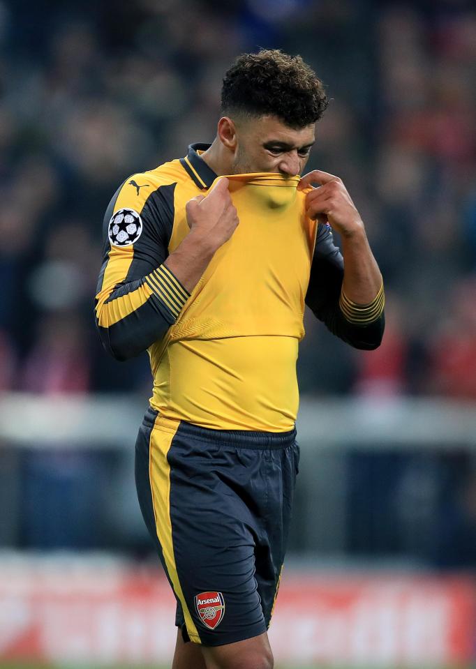  Chamberlain could not hide his despair at full-time after being part of the side thrashed 5-1 by Bayern Munich