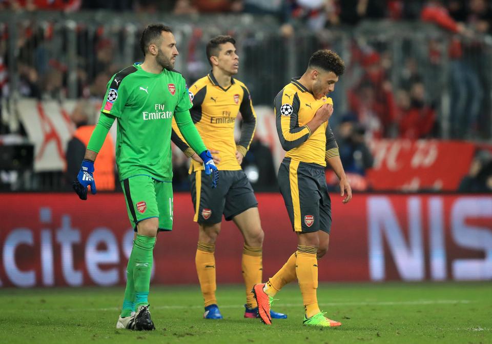  Arsenal were embarrassed 5-1 by Bayern Munich in the Champions League last week