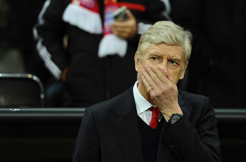  Arsene Wenger endured a miserable evening in Munich as his side were thrashed 5-1