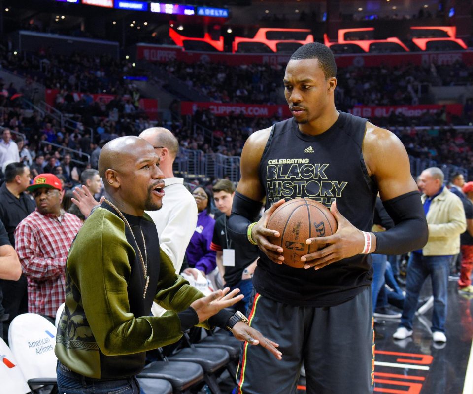  Hawks centre Dwight Howard had a few words for pal Mayweather