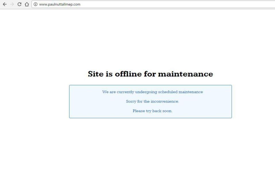  But now the website is listed as "offline for maintenance"