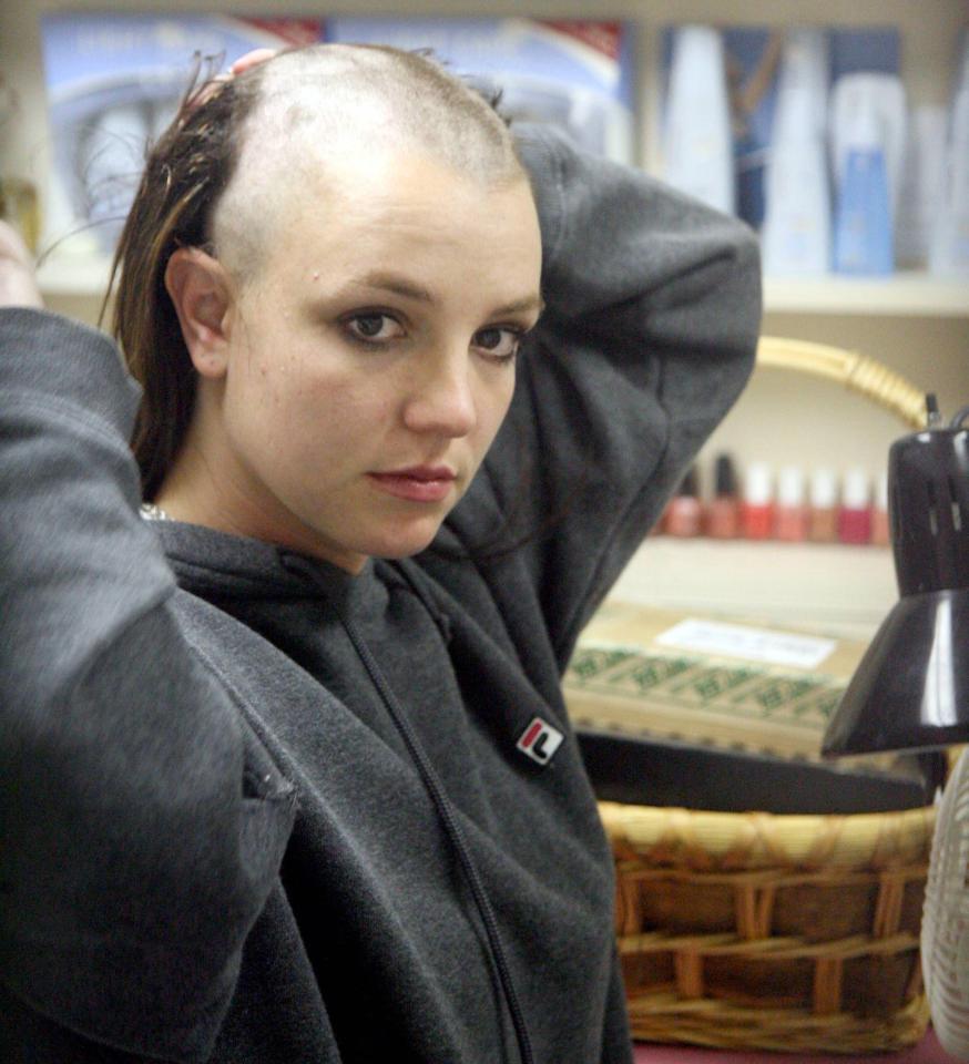  Britney shocked the world when she shaved her head in February 2007