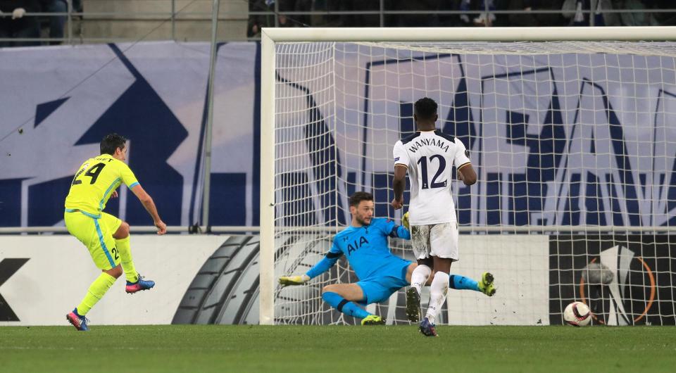  Jeremy Perbet fired the ball low past Hugo Lloris