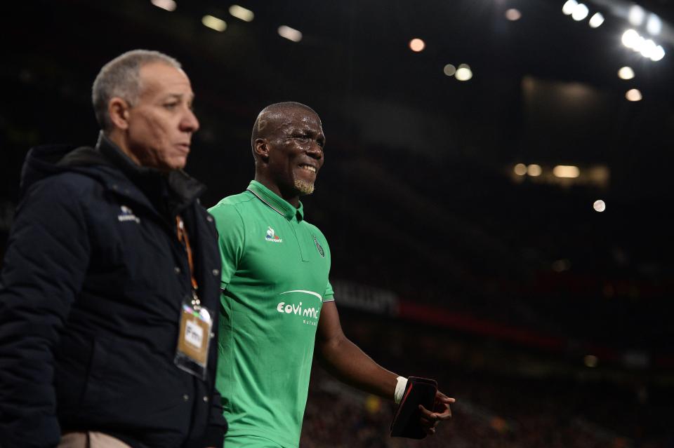  But the Old Trafford tie ended in misery for Florentin Pogba who went off injured