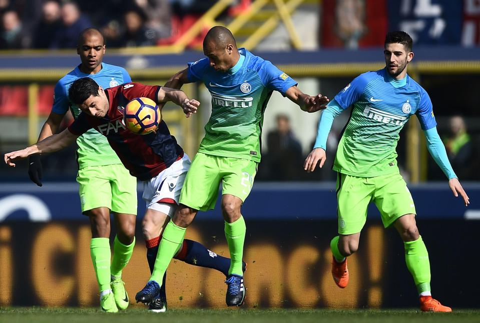 Joao Miranda gets stuck in — the different will miss clash with Roma with booking