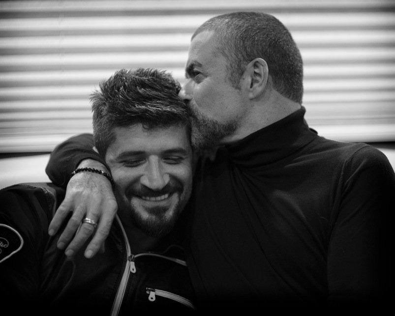  Fadi recently shared this black and white snap of him with George