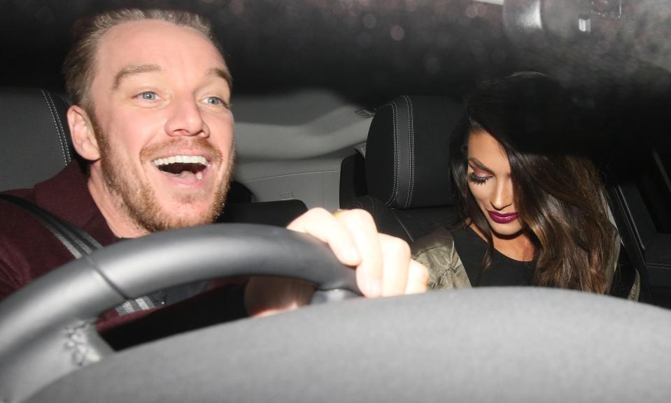  Jamie O'Hara was all smiles as he drove his former love Elizabeth-Jayne Tierney home on Tuesday