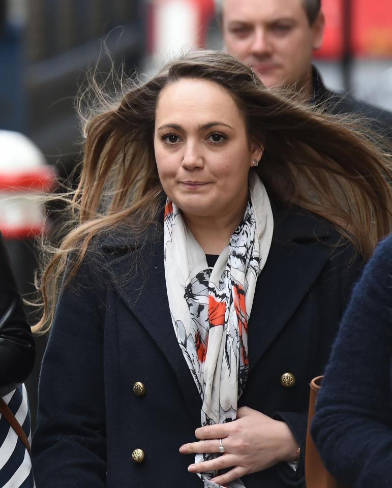  Oliver's long-term girlfriend Claire Wheatley arriving at the Old Bailey