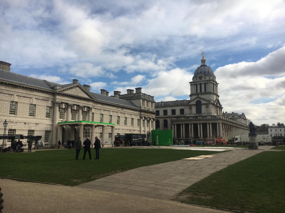  Filming takes place at a fake Buckingham Palace