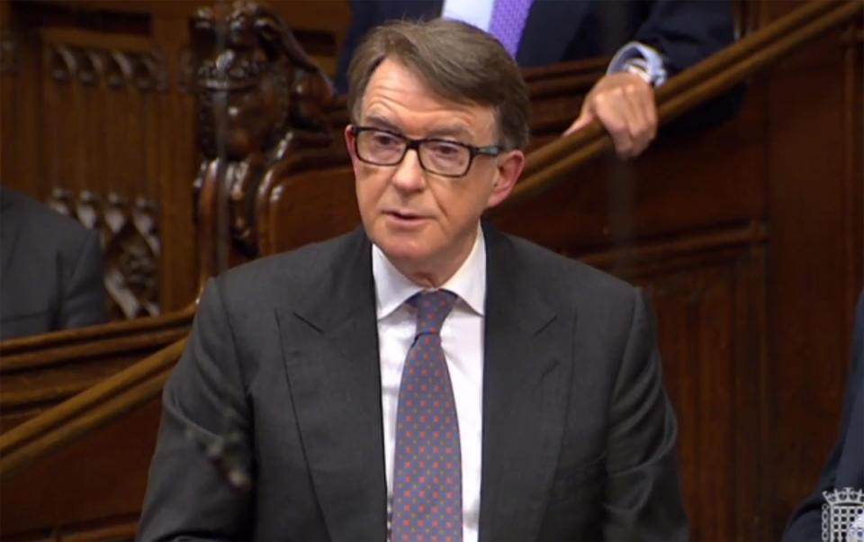  Lord Mandelson admitted he is working to get rid of the Labour leader every day