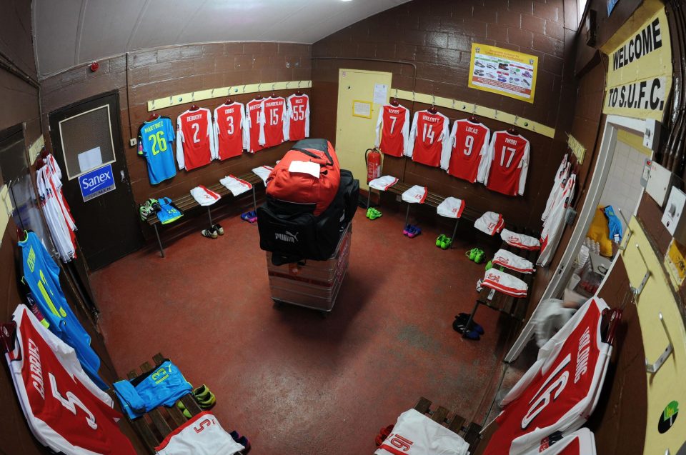  Arsenal did not leave the Sutton away dressing room in the state they found it in