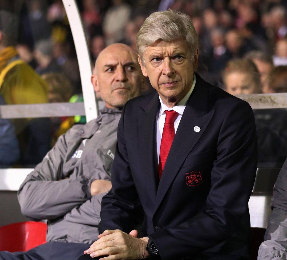  Arsene Wenger admitted he 'did not enjoy it' at Gander Green Lane