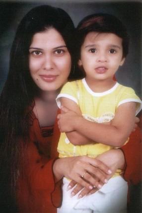 Kanwal pictured with her daughter before the shocking attack