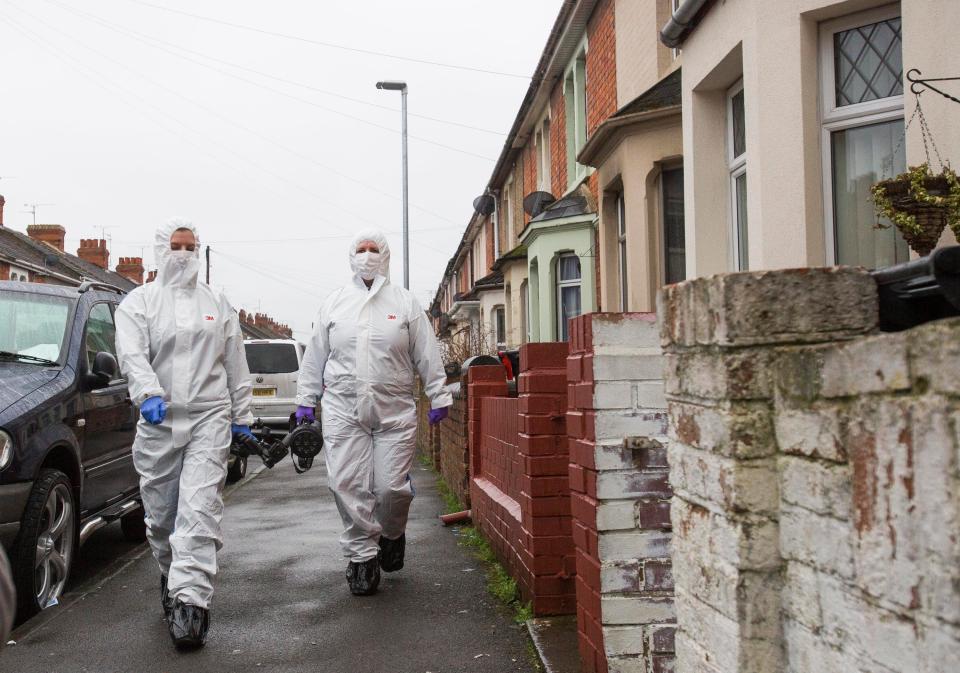  Forensic officers have joined the excavation of Halliwell's former home