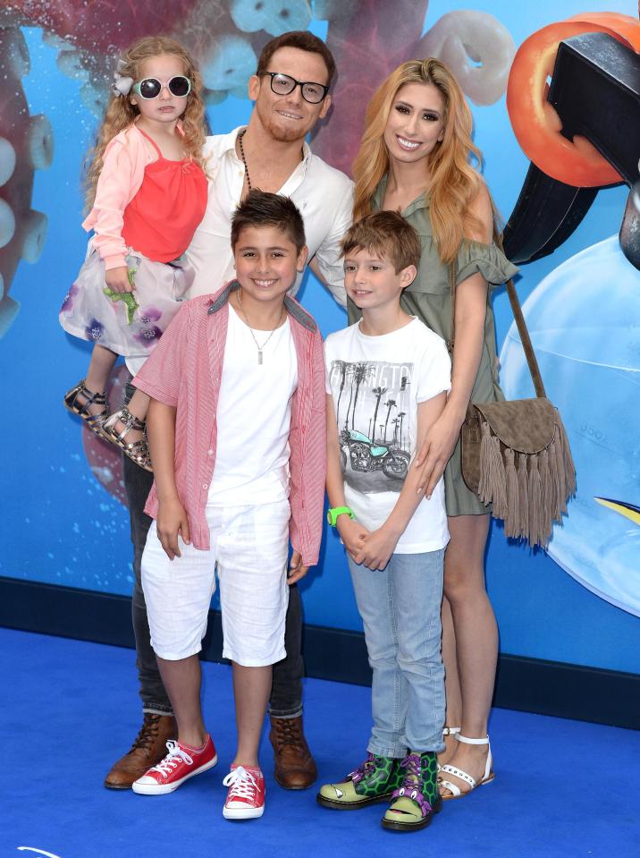  Joe and Stacey play happy families at the premiere of Finding Dory in July last year