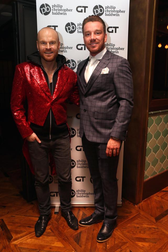  Gay rights activist Philip Christopher Baldwin with Jamie at the event to celebrate LGBT history month last night