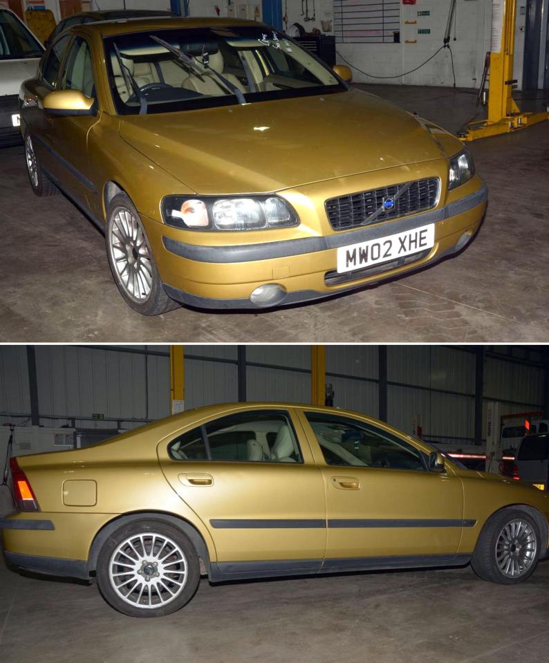  The gold getaway car used to spring convicted murderer Shaun Walmsley from prison has been found by police, but he remains on the run