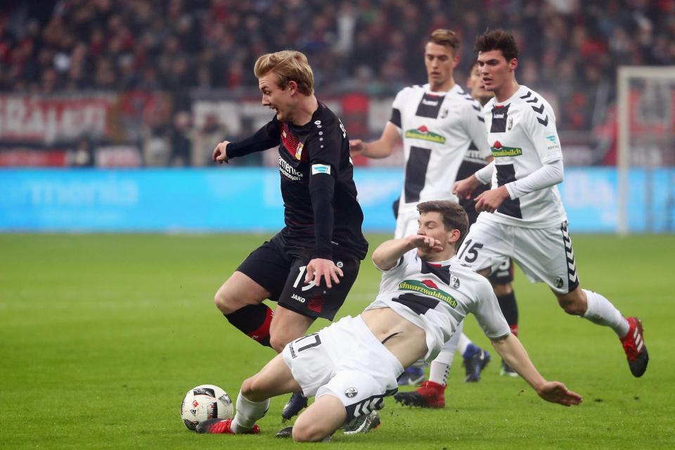  Brandt has been a bright spark in an otherwise disappointing Leverkusen season