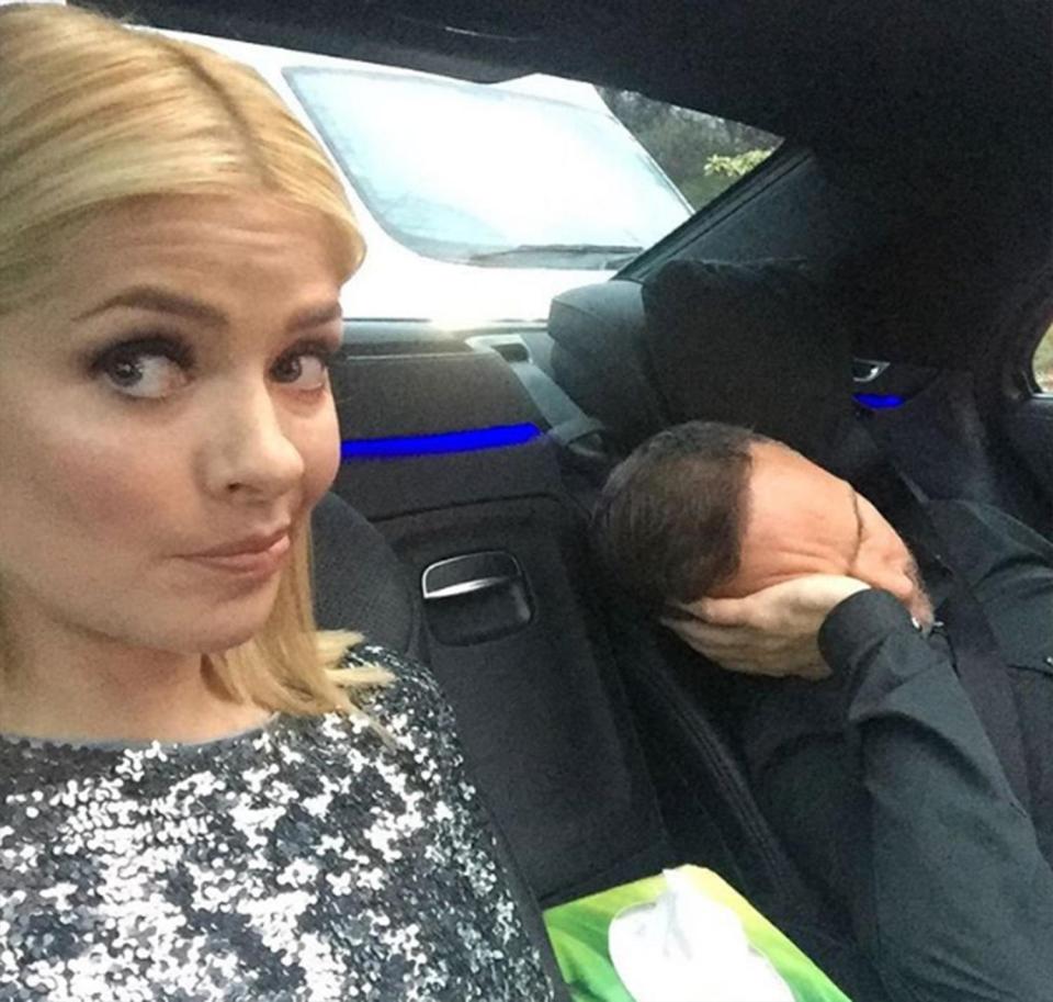  Holly Willoughby has got stuck in traffic on her way to the O2 Arena for The BRITs