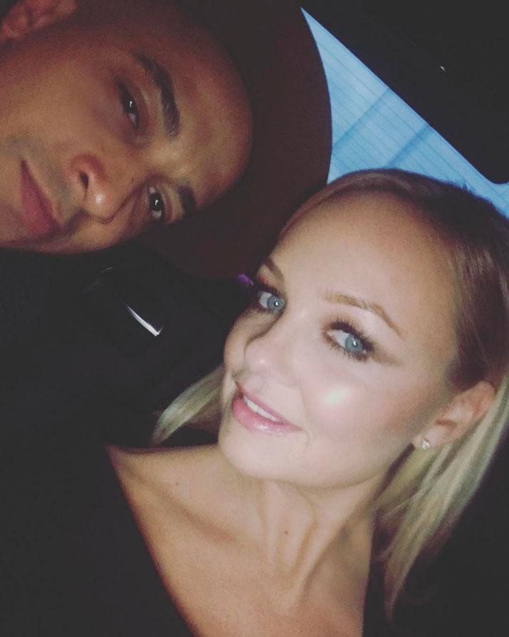  Emma Bunton and fiance Jade Jones were other famous faces to get caught in travel chaos