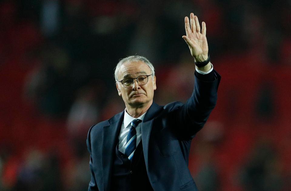  Claudio Ranieri waved goodbye to Leicester despite last season's triumph