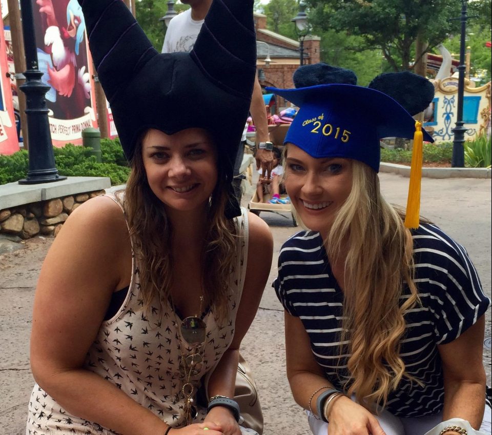  Copycat Vicky (left) and Carla have fun at Disney World in Florida