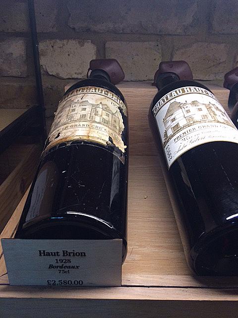  Pricey plonk . . . Bottle of wine on sale at Hedonism