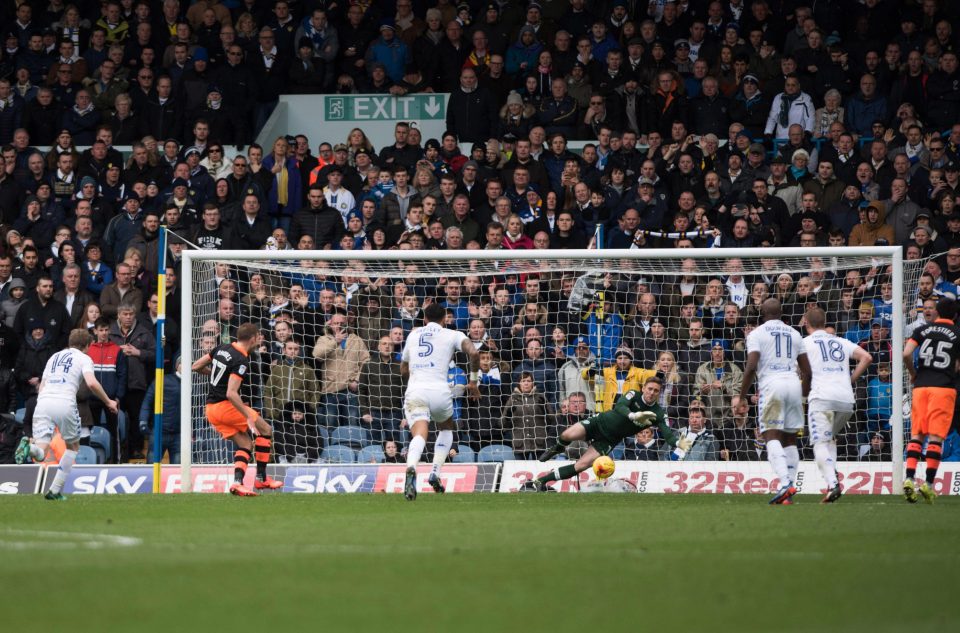  Rob Green denied Jordan Rhodes from the spot with a good save